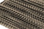 Rug & Kilim's Accent Kilim, Beige and Black Textural Stripes | Area Rug in Rugs by Rug and Kilim