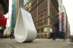 Drop Sign | Public Sculptures by Makingworks | Times Square, Manhattan, New York, NY in New York. Item made of aluminum