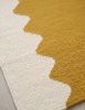 Handwoven Woolen Yellow Runner Rug | Rugs by Evergreen Carpets. Item made of wool compatible with boho and minimalism style