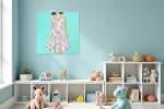 Flouncy Sundress- Vibrant Giclée Print | Prints in Paintings by Michelle Keib Art. Item made of paper
