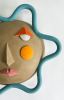 "Ma Chère" Wall Hanging Sculpture by Keavy Murphree | Sculptures by Keavy Murphree. Item composed of ceramic in boho or mid century modern style
