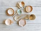 Salt Dish & Spoon | Utensils by Bridget Dorr. Item made of ceramic