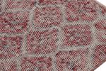 Vintage Zeki Müren Runner Rug with Burgundy Geometric | Area Rug in Rugs by Rug and Kilim