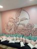 Leaves in the break room | Murals by Estúdio Pepper | Senhora Farinha Bakery in Victor Konder. Item made of synthetic