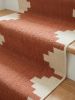 Handwoven Woolen Runner Rug | Rugs by Evergreen Carpets. Item made of wool works with boho & minimalism style