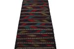 Vintage Afghan Kilim with Polychromatic Geometric patterns | Area Rug in Rugs by Rug and Kilim