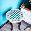 White marble chess table, Handmade chess table, chess table | Side Table in Tables by Innovative Home Decors. Item made of marble