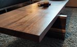 Japanese Slab coffee Table, Oregon Black Walnut | Tables by SjK Design Studios. Item composed of walnut in asian style