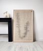 Huek - Large Framed Wall Hanging - Tapestry Wall Decoration | Wall Hangings by Lale Studio & Shop. Item made of oak wood with wool works with minimalism & japandi style
