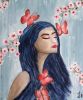 Serena | Oil And Acrylic Painting in Paintings by Elena Parau. Item composed of canvas in contemporary or country & farmhouse style