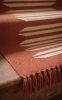 Handwoven Woolen Terracotta Runner Rug | Rugs by Evergreen Carpets. Item composed of wool compatible with boho and minimalism style