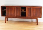 Nakashima Inspired Sideboard/Credenza | Storage by Simon Metz Woodworking. Item made of oak wood