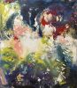 Florally inspired painting | Oil And Acrylic Painting in Paintings by Tom Hoitsma. Item composed of wood & canvas compatible with contemporary style