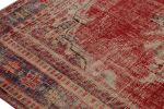 Vintage Zeki Müren Persian Rug in Red with Central Medallion | Area Rug in Rugs by Rug and Kilim