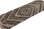 Vintage Zeki Müren Runner Rug in Polychrome Geometric | Area Rug in Rugs by Rug and Kilim
