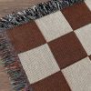 Checkers woven throw blanket. 03 | Linens & Bedding by forn Studio by Anna Pepe. Item composed of cotton