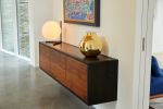 "Cave" Credenza Wall Mount | Storage by Joe Cauvel of Cauv Design. Item made of oak wood with steel