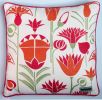 Lotus Cushion Cover | Pillows by Jessie de Salis. Item composed of linen compatible with boho and mid century modern style