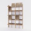 GATE modular shelves system Natural Ashwood | Shelving in Storage by SVITANOK by Artem Zakharchenko. Item composed of wood and steel in boho or minimalism style
