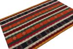 Vintage Afghani tribal Kilim rug, with Geometric patterns | Area Rug in Rugs by Rug and Kilim