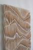 Pleated Wall Sculpture 003 | Wall Hangings by andagain. Item made of canvas works with minimalism & contemporary style