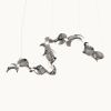 Dune 10 Curve Pendant Light | Chandeliers by MOSS Objects. Item composed of metal in contemporary or japandi style