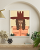After The Ride Original Acrylic Painting on Canvas | Oil And Acrylic Painting in Paintings by Chris Cammille for Mint and Fig. Item made of canvas works with minimalism & mid century modern style