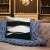 Meander Square Throw Pillow | Pillows by Michael Grace & Co. | Seattle, WA in Seattle. Item made of fabric