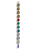 48" Custom Agate Wall Hanging – Handcrafted Boho Garland | Wall Sculpture in Wall Hangings by Mod North + Co. Item made of wood with metal works with boho & mid century modern style