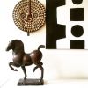 Going Out to Enjoy Himself - Horse Sculpture | Ornament in Decorative Objects by Ninon Art. Item made of bronze works with boho & minimalism style