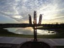 Spirit of the Saguaro | Public Sculptures by Don Kenworthy | Fountain Lake in Fountain Hills. Item made of brass