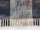Indigo Silk Stripe | Tapestry in Wall Hangings by Jessie Bloom Studio. Item compatible with boho and japandi style