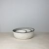 Nest of 3 decorative cotton rope bowls with coloured trim | Decorative Bowl in Decorative Objects by Crafting the Harvest. Item composed of cotton compatible with mid century modern and contemporary style
