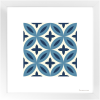 Framed Poster - Art Print 4x4 Folha Oliveira - Azul | Prints by Alzuleycha. Item made of paper compatible with mediterranean style