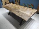 Living edge dining table, kitchen table, walnut wood table, | Tables by LuxuryEpoxyFurniture. Item made of wood