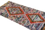 1950s Azilal Moroccan Runner rug with Polychromatic Patterns | Area Rug in Rugs by Rug and Kilim