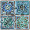 Handmade tiles for decorative elements (1 tile) | Tiles by GVEGA. Item composed of ceramic compatible with boho and mediterranean style
