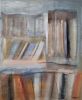 Bibliothèque 8 / Library 8 | Oil And Acrylic Painting in Paintings by Sophie DUMONT. Item made of canvas works with minimalism & contemporary style