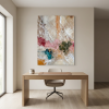 Colorful Inclusions — Abstract Mineral-Inspired Canvas | Prints in Paintings by Alpenglow Workshop. Item made of canvas compatible with contemporary and modern style