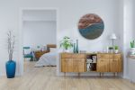 River Through The Highlands: 32" Diameter | Wall Sculpture in Wall Hangings by Craig Forget. Item composed of walnut in boho or mid century modern style
