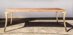 Cast Bronze and Wood Dining Table from Costantini, Enzio | Tables by Costantini Design. Item made of walnut with bronze