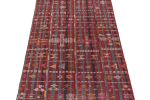 Vintage Shahsavan Persian Kilim in red and Blue Stripes | Area Rug in Rugs by Rug and Kilim