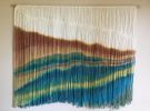 KAKADU Earthy Textile Wall Hanging with Macrame detail | Tapestry in Wall Hangings by Wallflowers Hanging Art. Item composed of fiber in boho or eclectic & maximalism style