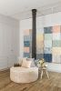 Moon Side Tables | Tables by Bronsen | Rebecca Atwood Designs Showroom in New York. Item made of wood & concrete