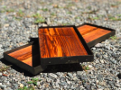 Reclaimed Barnwood Tray with Blackened Steel Edge | Decorative Tray in Decorative Objects by Basemeant WRX. Item made of wood with steel