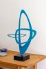 Equilibrium | Sculptures by Paul Stein Sculpture. Item composed of steel compatible with minimalism and mid century modern style