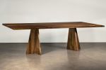 Argentine Rosewood Twin Pedestal Luca Table by Costantini | Dining Table in Tables by Costantini Design. Item made of wood