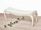 Upholstered RUMBO Bench | Benches & Ottomans by VANDENHEEDE FURNITURE-ART-DESIGN. Item made of wood with fabric works with contemporary & japandi style