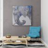 the most inspiring and the most majestic animal elephant | Oil And Acrylic Painting in Paintings by Virginie SCHROEDER. Item composed of canvas in minimalism or contemporary style