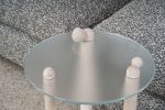 Luna #1 | Side Table in Tables by Nadine Hajjar Studio. Item made of maple wood with glass